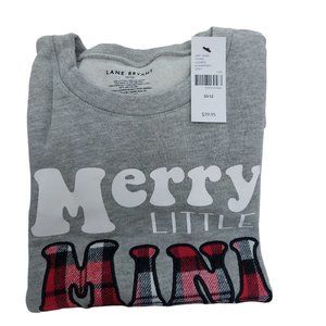 Lane Bryant Merry Little Mini Sweatshirt Girl's Size 10/12 NWT